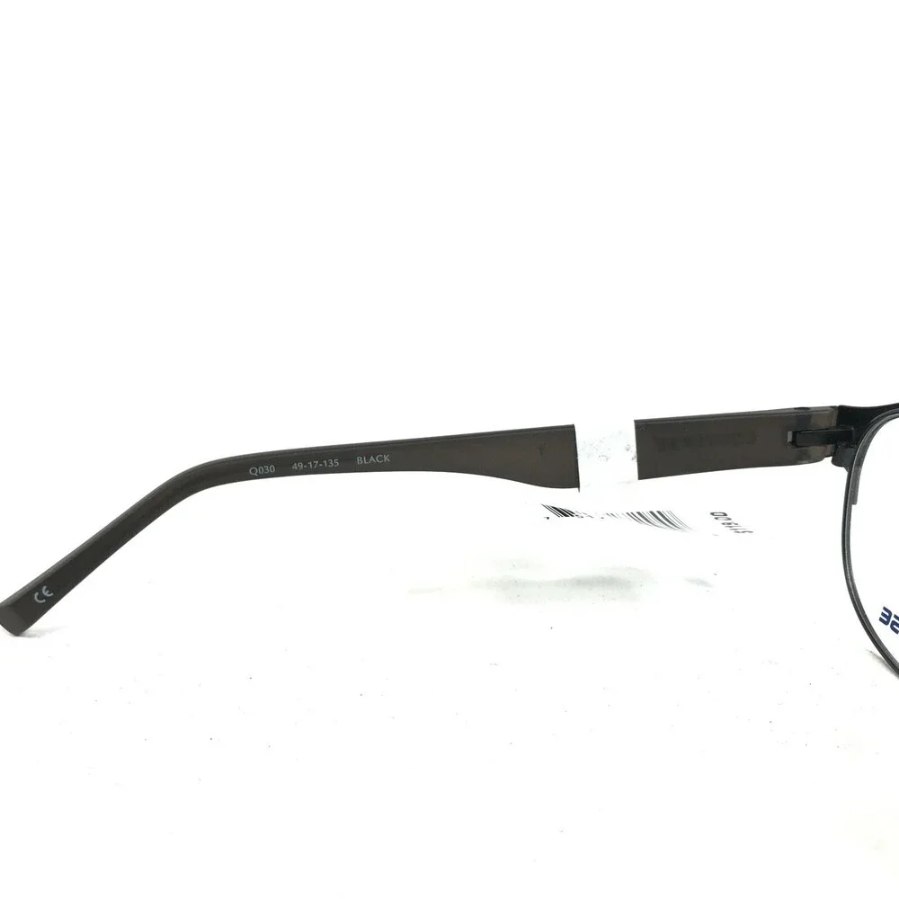 Converse Eyeglasses Frames Q030 BLACK Round Horn Rim Side Logos 49-17-135